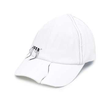 Crack embroidered logo cap