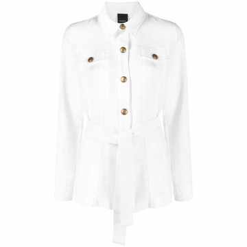 belted shirt jacket