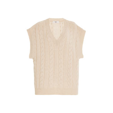 Jules Cable-Knit Wool-Blend Sweater Vest