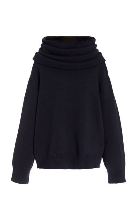 Noemie Oversized Cowl Neck Wool-Blend Sweater展示图