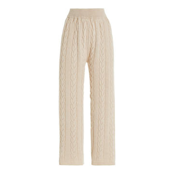 Jules Cable-Knit Wool-Blend Lounge Pants