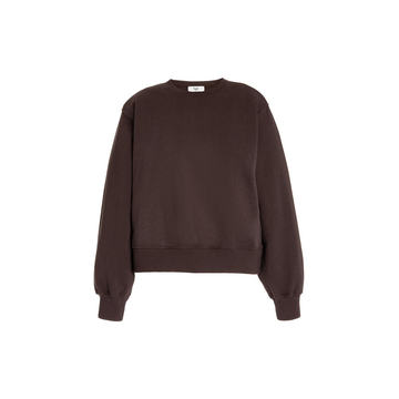 Vanessa Padded-Shoulder Organic Cotton Sweatshirt