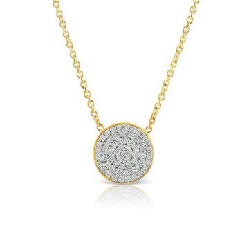 Soleil 18K Yellow Gold Diamond Necklace