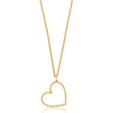 Confetti Heart 18K Yellow Gold Necklace