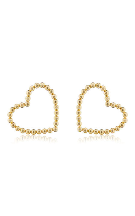 Confetti Sweetheart 18K Yellow Gold Earrings展示图