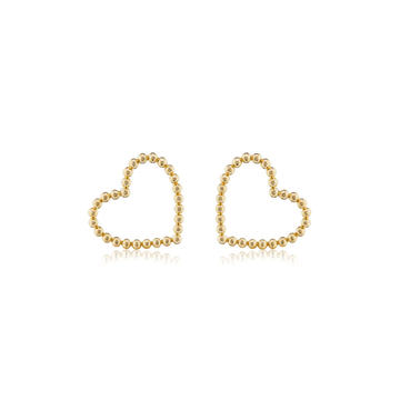 Confetti Sweetheart 18K Yellow Gold Earrings