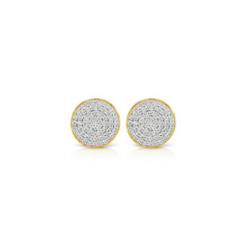 Soleil 18K Yellow Gold Diamond Earrings