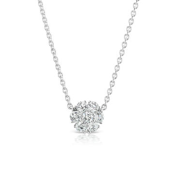 Posey 18K White Gold Diamond Necklace