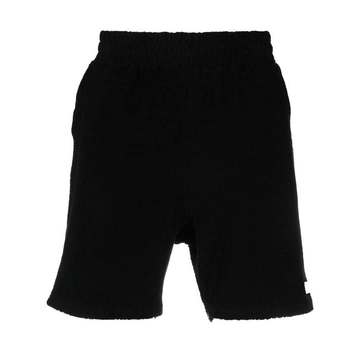 logo-patch cotton shorts