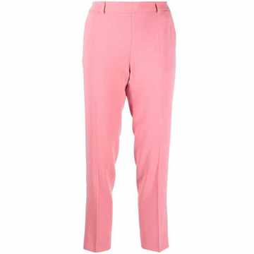 cropped press-crease slim trousers