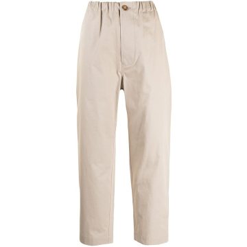 low-crotch cropped trousers