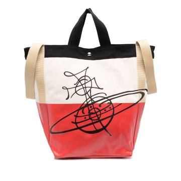 Worker colour-block tote