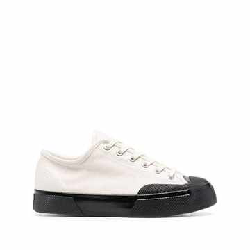 Moleskin low-top sneakers