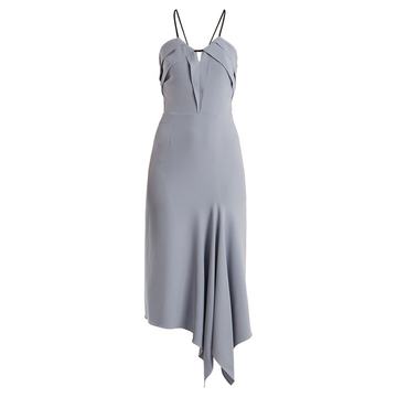 Fazeley V-neck sleeveless crepe midi dress