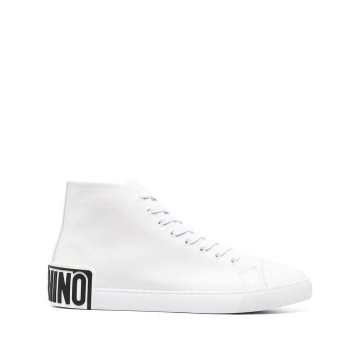 logo-patch high-top sneakers