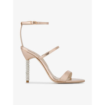 Rose Gold rosalind crystal 110 sandals