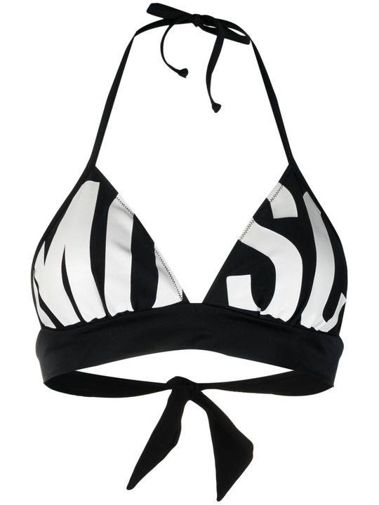 logo-print bikini top展示图