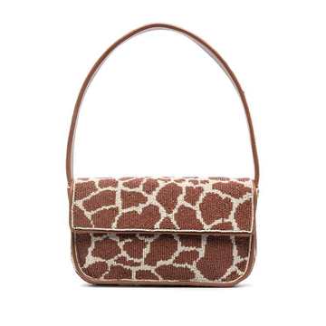 giraffe-print shoulder bag