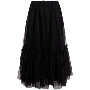 tulle-layered tutu skirt