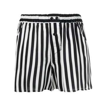 elasticated stripe-print shorts