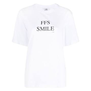 slogan-print T-shirt