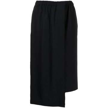 asymmetric midi skirt