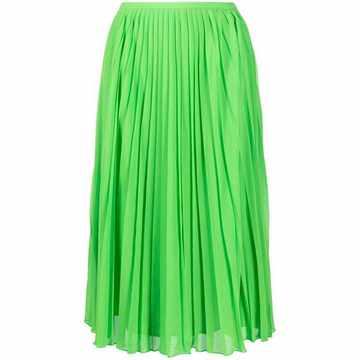 pleated midi skirt