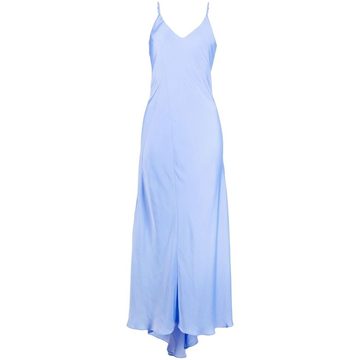 Zipmunk bias-cut maxi dress