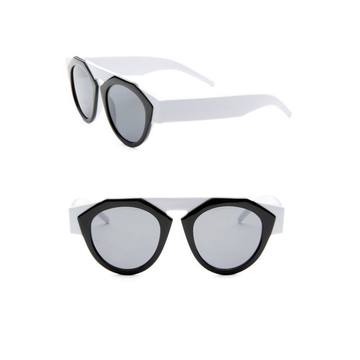 Smoke x Mirrors x FIORUCCI Black & White Round Sunglasses