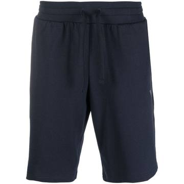 logo drawstring track shorts