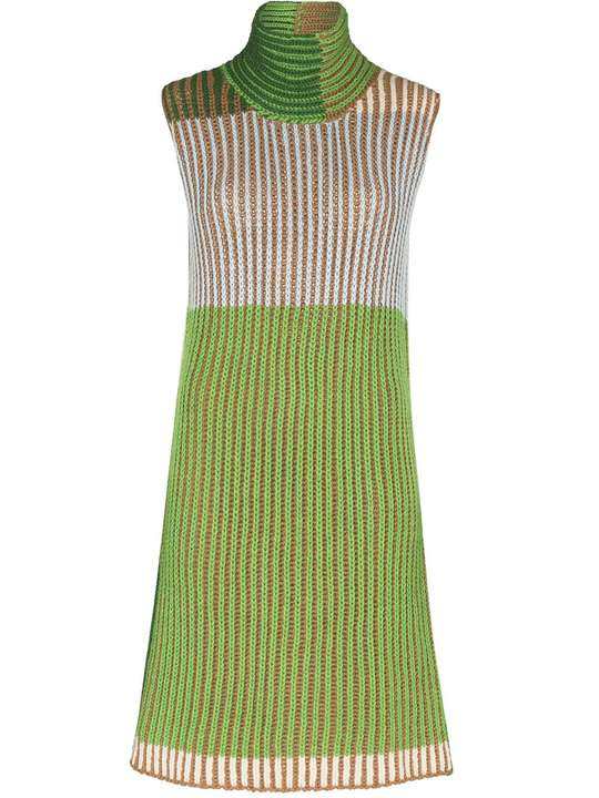colour-block knitted minidress展示图