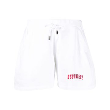 logo-print track shorts