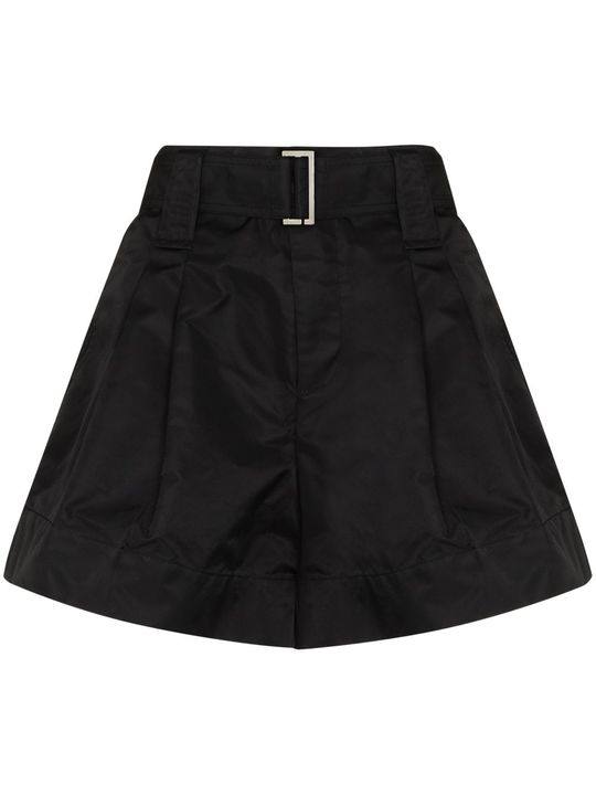 thigh-length belted shorts展示图