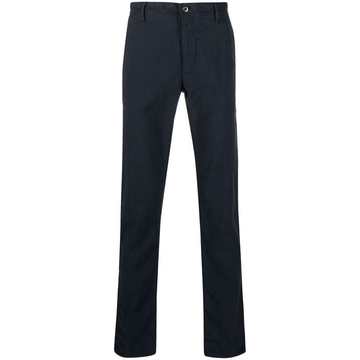 straight-leg cotton trousers