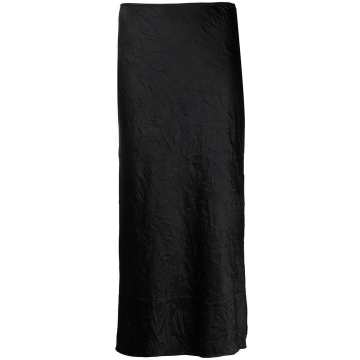 mid-length slip skirt