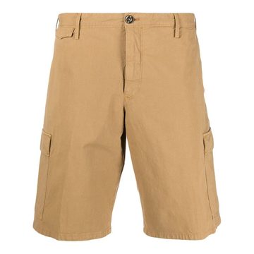 stretch-cotton cargo shorts