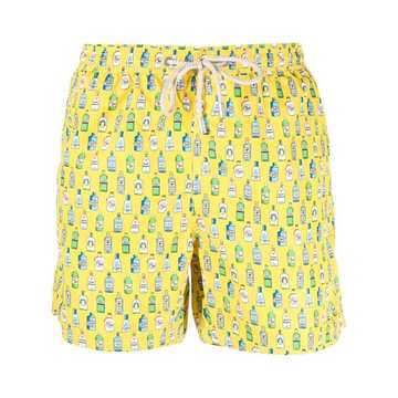 cocktail-print swimming shorts