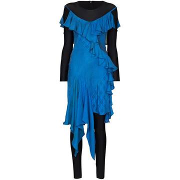 Aquanaut silk draped dress