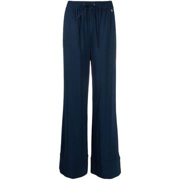 wide-leg drawstring trousers