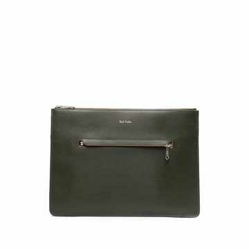 two-tone document clutch bag