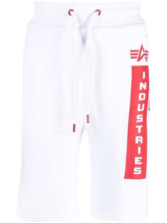 Defense logo-print track shorts展示图