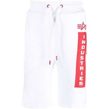 Defense logo-print track shorts