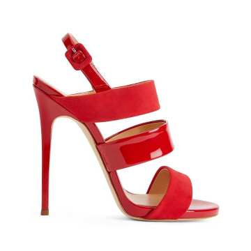 Evelina patent leather sandals