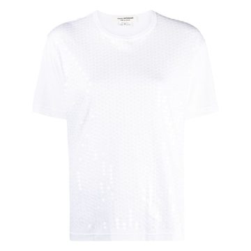 sequin-embellished cotton T-shirt