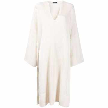 knitted longline kaftan top