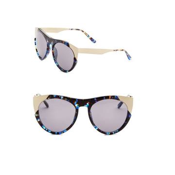 Zoubisou, 49MM, Round Sunglasses