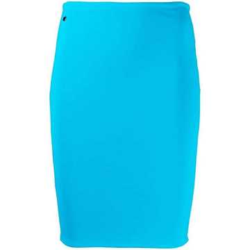 ruched jersey mini skirt