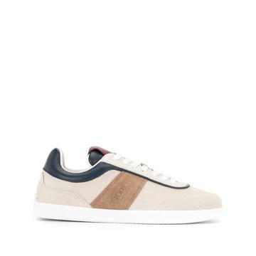 panelled low-top sneakers