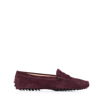 suede penny loafers