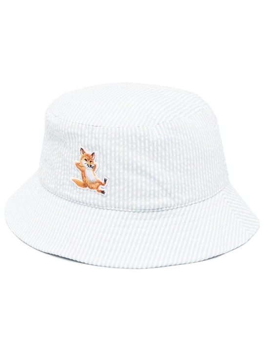 logo-embroidered bucket hat展示图